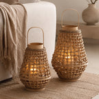 Elegant Lantern made of Braided Rattan | Kelmera