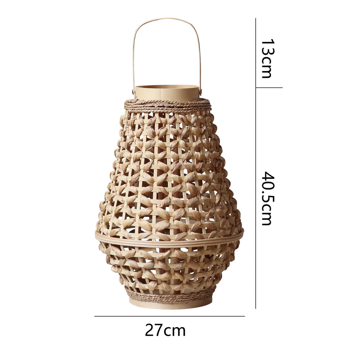 Elegant Lantern made of Braided Rattan | Kelmera