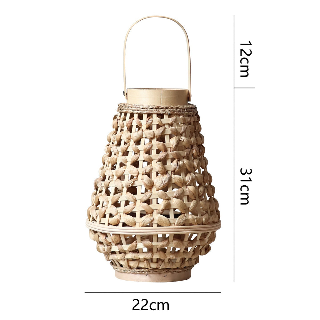 Elegant Lantern made of Braided Rattan | Kelmera