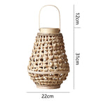 Elegant Lantern made of Braided Rattan | Kelmera
