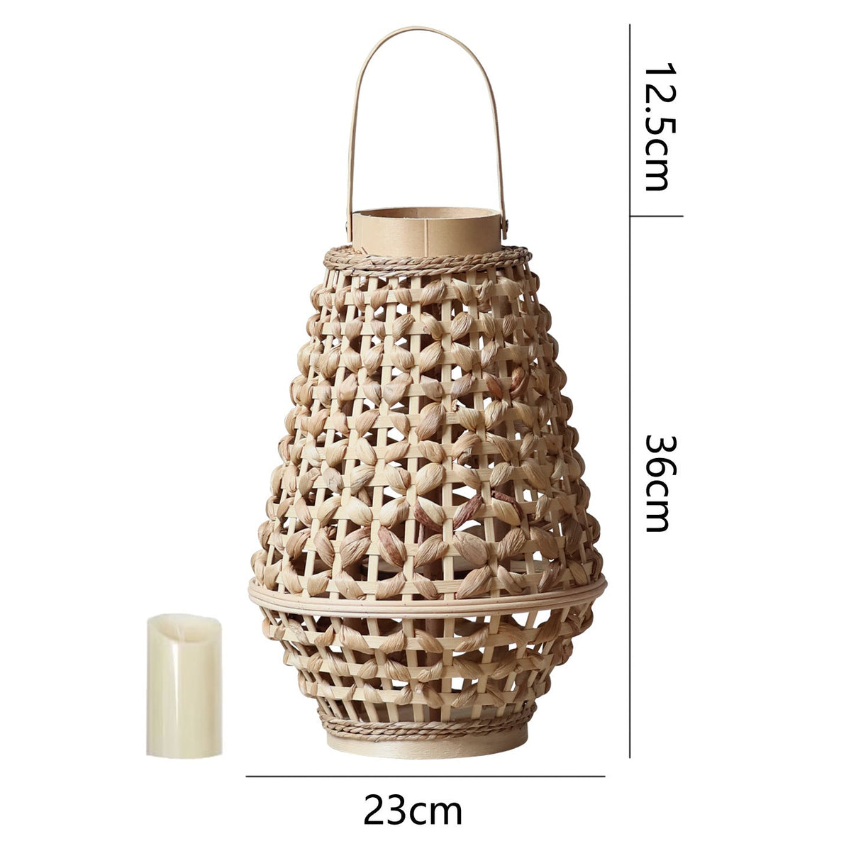 Elegant Lantern made of Braided Rattan | Kelmera