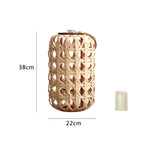 Elegant Lantern made of Handwoven Natural Material | Kelmera