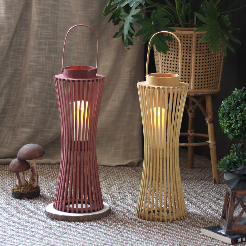 Elegant Lantern made of Woven Wood | Kelmera