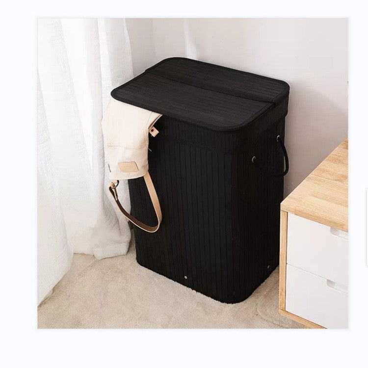 Elegant Laundry Basket made of Natural Bamboo | Kelmera