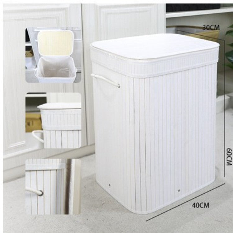 Elegant Laundry Basket made of Natural Bamboo | Kelmera