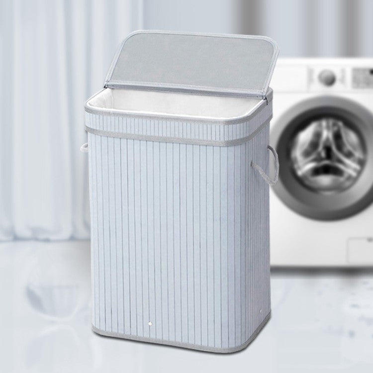 Elegant Laundry Basket made of Natural Bamboo | Kelmera