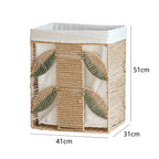 Elegant Laundry Basket made of Natural Wicker with Fabric Lining | Kelmera