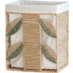 Elegant Laundry Basket made of Natural Wicker with Fabric Lining | Kelmera