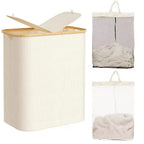 Elegant Laundry Basket with Bamboo Lid | Kelmera