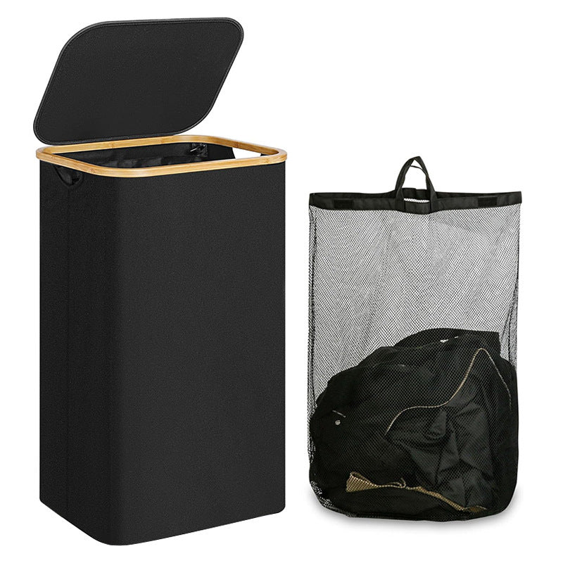 Elegant Laundry Basket with Removable Inner Bag | Kelmera