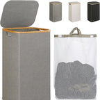 Elegant Laundry Container with Practical Lid and Carrying System | Kelmera