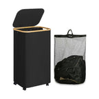 Elegant Laundry Container with Practical Lid and Carrying System | Kelmera