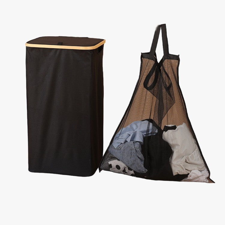 Elegant Laundry Container with Practical Lid and Carrying System | Kelmera