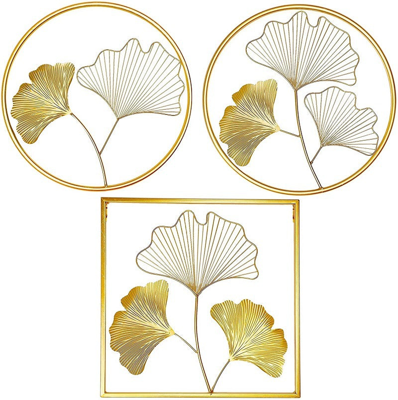 Elegant Leaf-Inspired Metal Wall Art | Kelmera