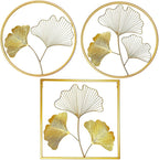 Elegant Leaf-Inspired Metal Wall Art | Kelmera