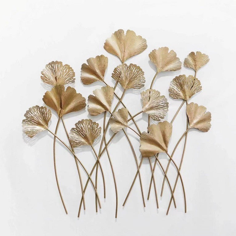 Elegant Leaf-Inspired Metal Wall Art | Kelmera