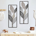 Elegant Leaf-Inspired Metal Wall Art | Kelmera
