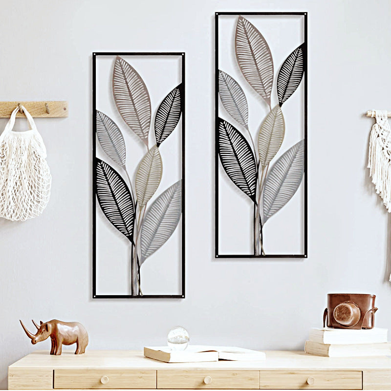 Elegant Leaf-Inspired Metal Wall Art | Kelmera