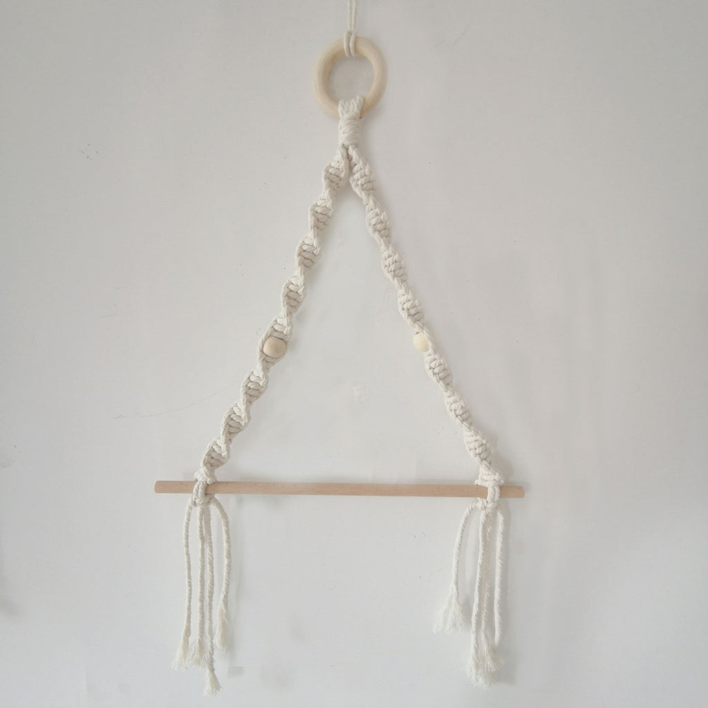 Elegant Macrame Plant Hanger Yellow Gray | Kelmera