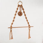 Elegant Macrame Plant Hanger Yellow Gray | Kelmera