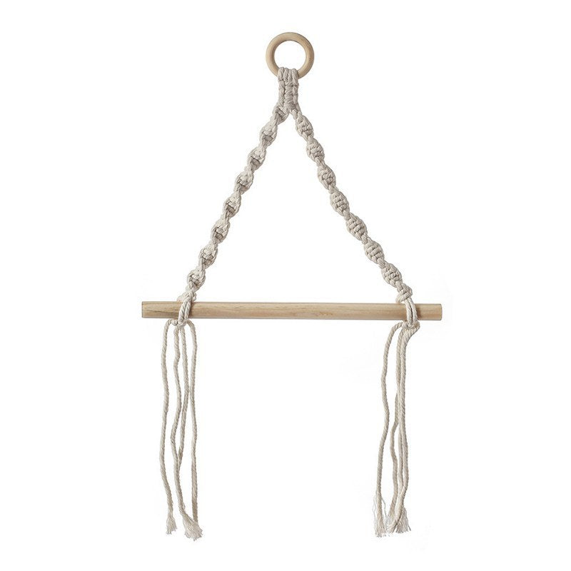 Elegant Macrame Plant Hanger Yellow Gray | Kelmera