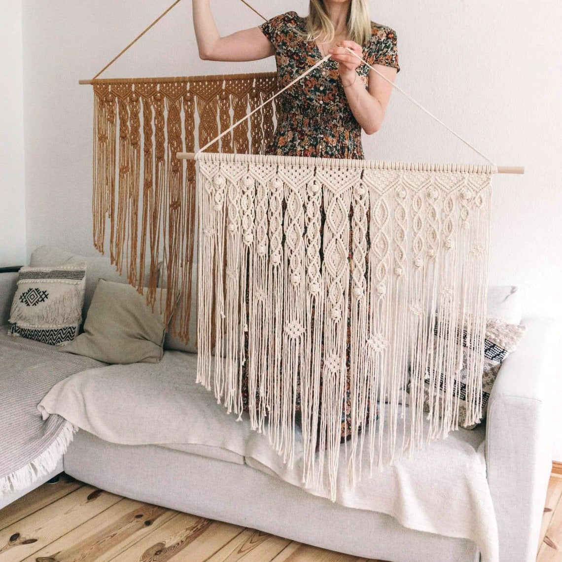 Elegant Macrame Wall Hanging with Artistic Design | Kelmera