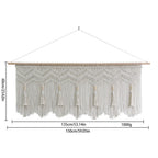 Elegant Macrame Wall Hanging with Artistic Fringes and Geometric Patterns | Kelmera