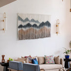 Elegant Macrame Wall Hanging with Artistic Wave Pattern | Kelmera
