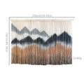 Elegant Macrame Wall Hanging with Artistic Wave Pattern | Kelmera