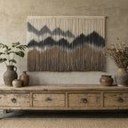 Elegant Macrame Wall Hanging with Artistic Wave Pattern | Kelmera