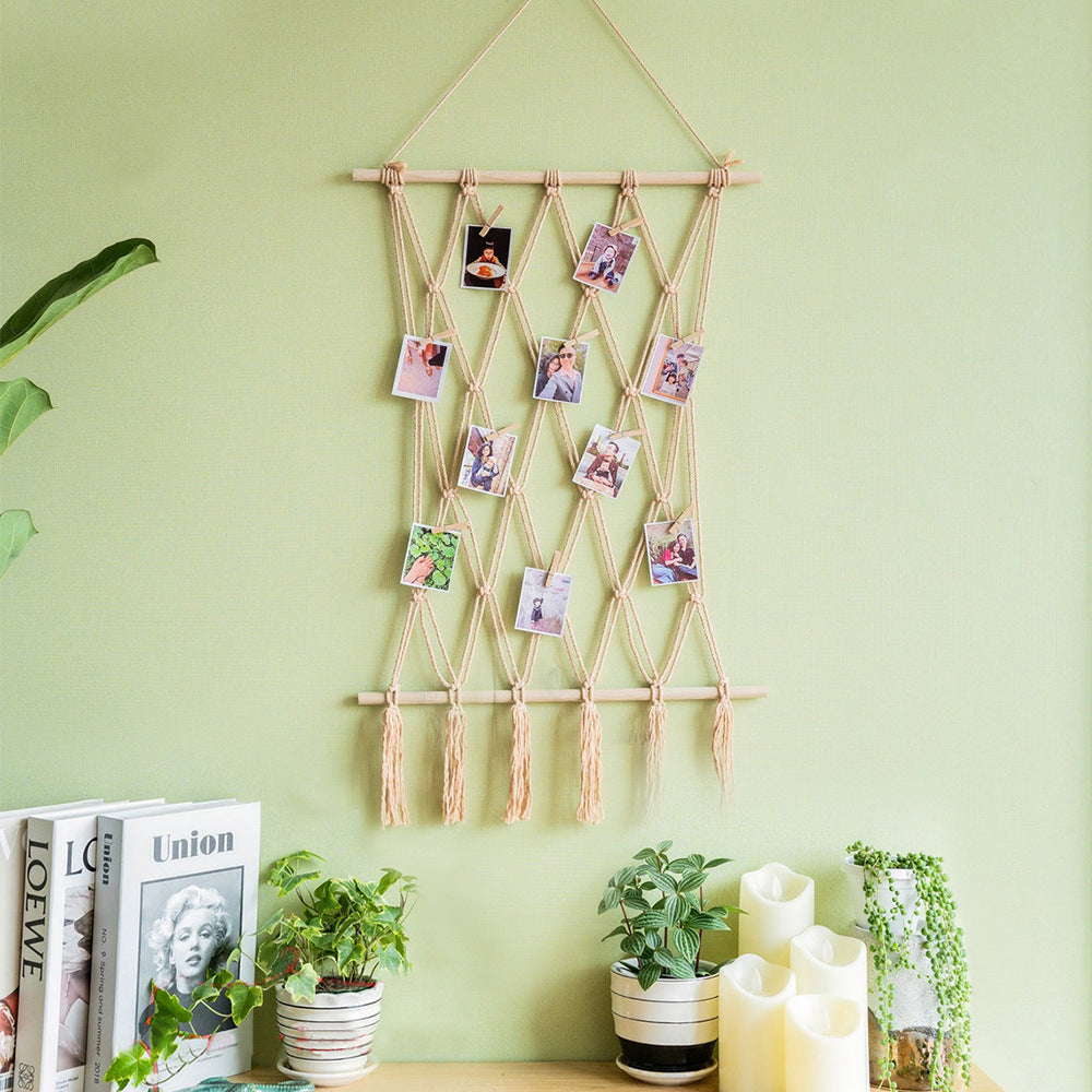 Elegant Macrame Wall Tapestry with Artistic Design | Kelmera