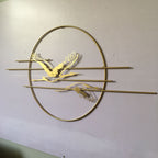 Elegant Metal Crane Wall Art | Kelmera