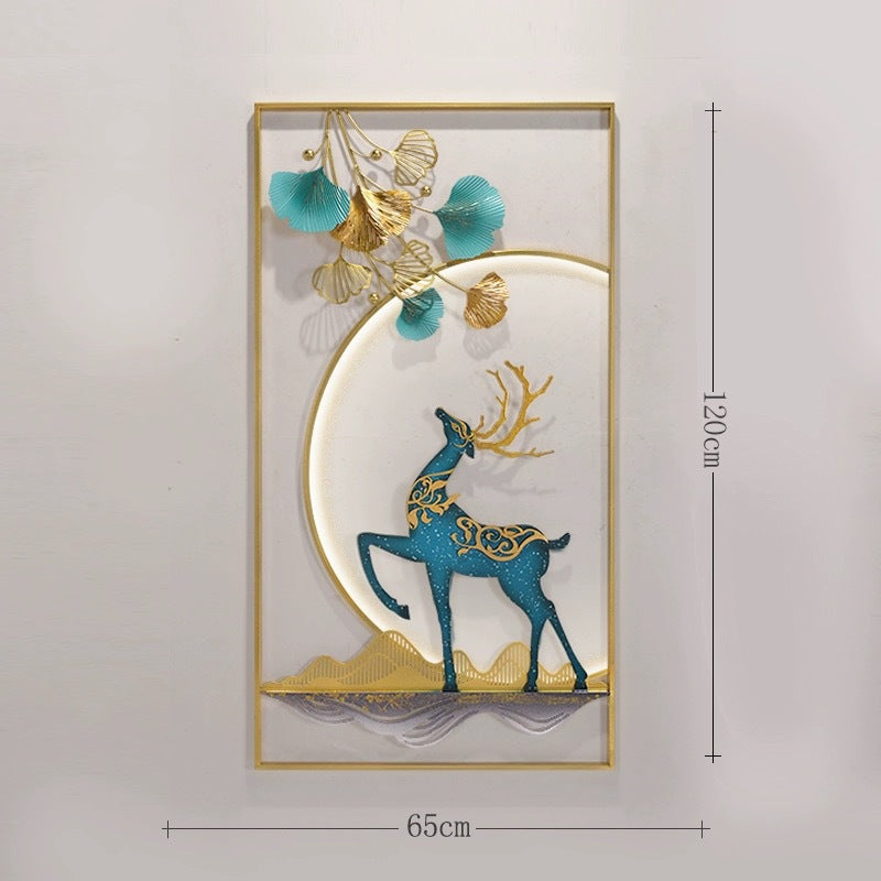Elegant Metal Deer Wall Art Sculpture | Kelmera