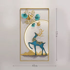 Elegant Metal Deer Wall Art Sculpture | Kelmera