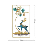Elegant Metal Deer Wall Art Sculpture | Kelmera