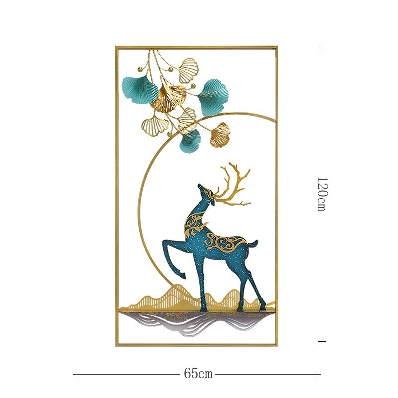 Elegant Metal Deer Wall Art Sculpture | Kelmera