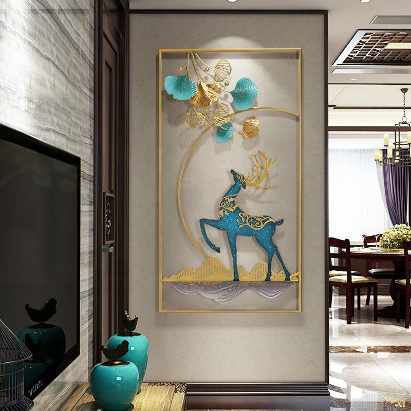 Elegant Metal Deer Wall Art Sculpture | Kelmera