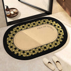 Elegant Oval Floor Mat | Kelmera