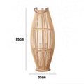 Elegant Rattan Lantern Woven Natural Fiber Soft Textile | Kelmera