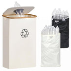 Elegant Recycling Bin with Removable Lid and Compartments | Kelmera