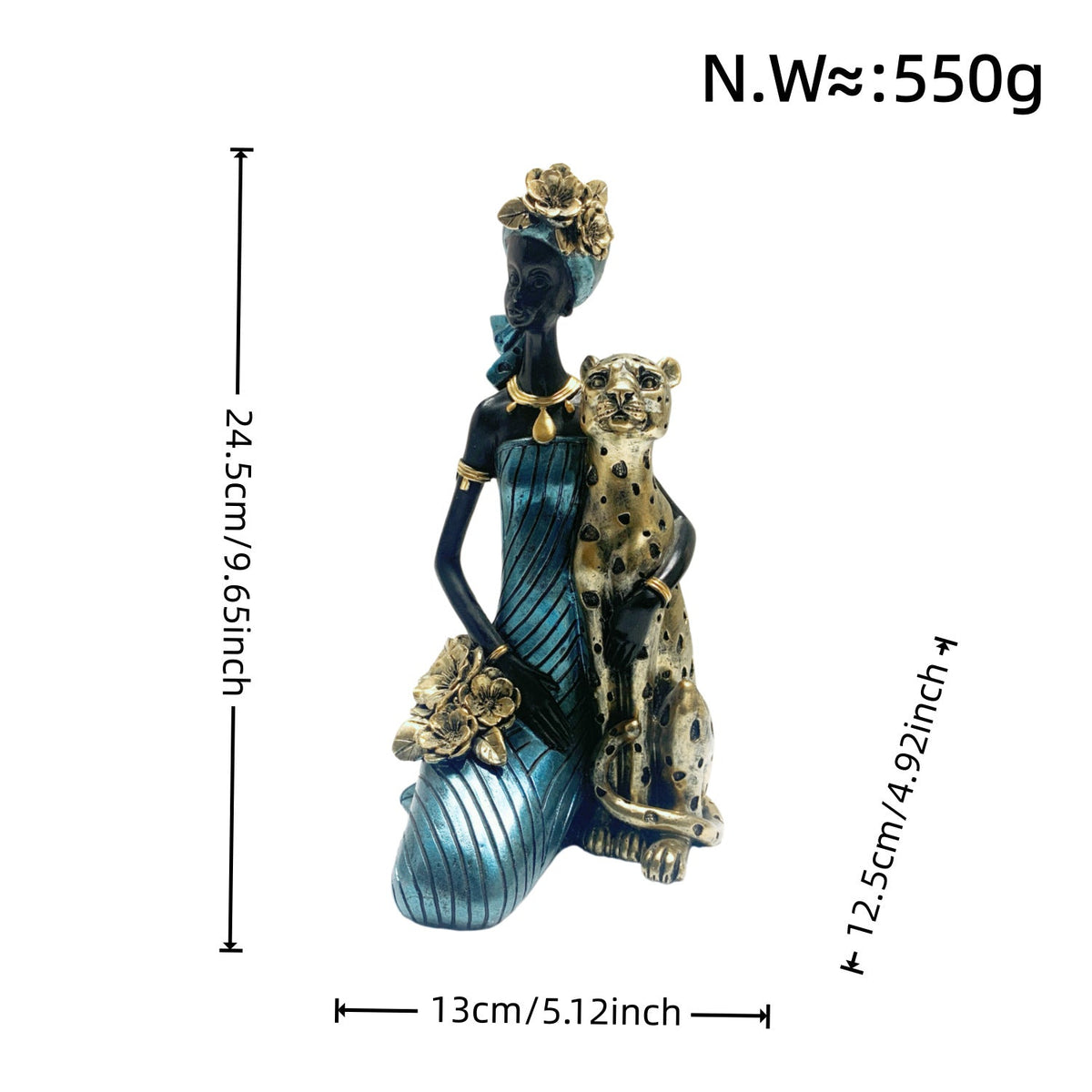 Elegant Sculpture with Leopard | Kelmera
