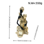 Elegant Sculpture with Leopard | Kelmera