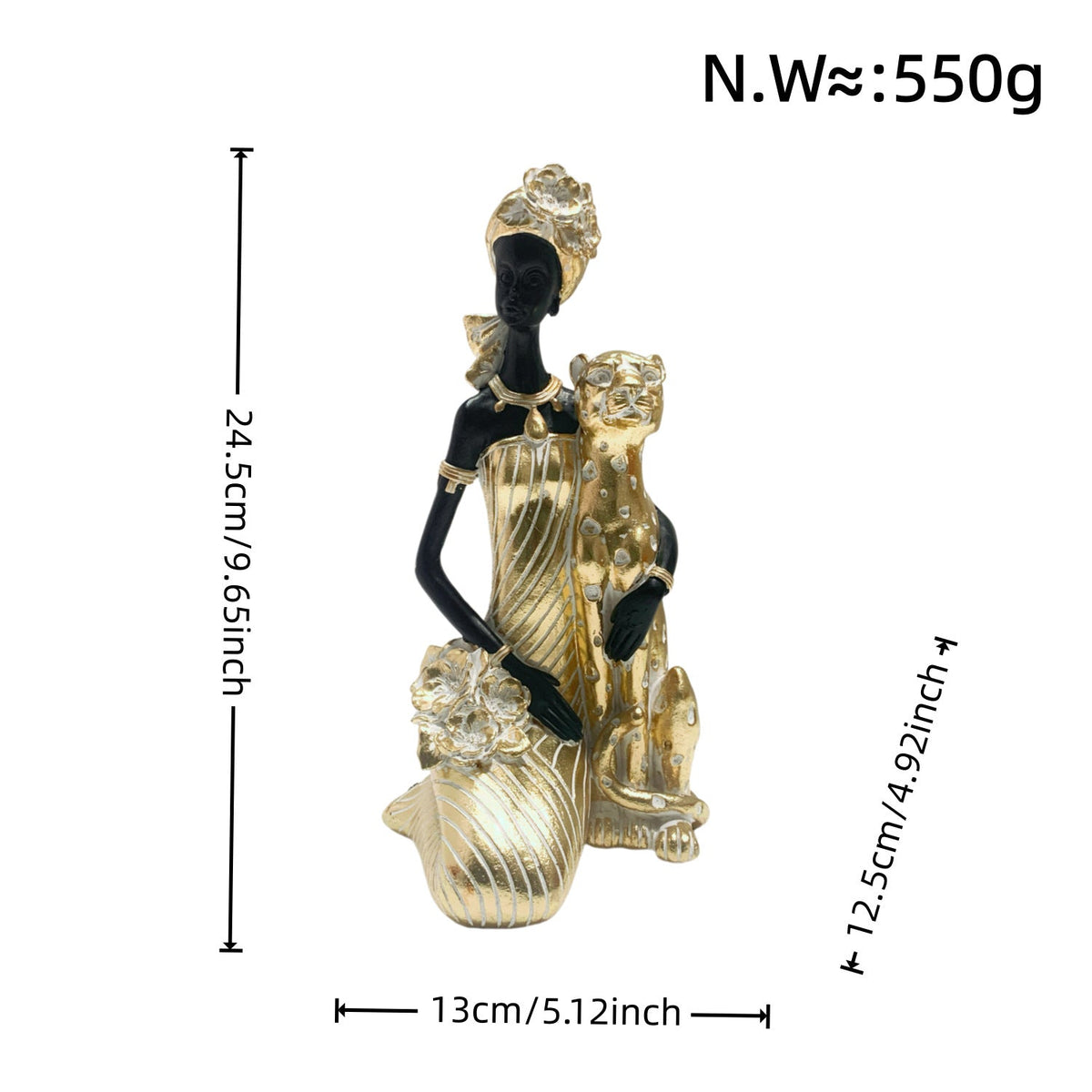 Elegant Sculpture with Leopard | Kelmera