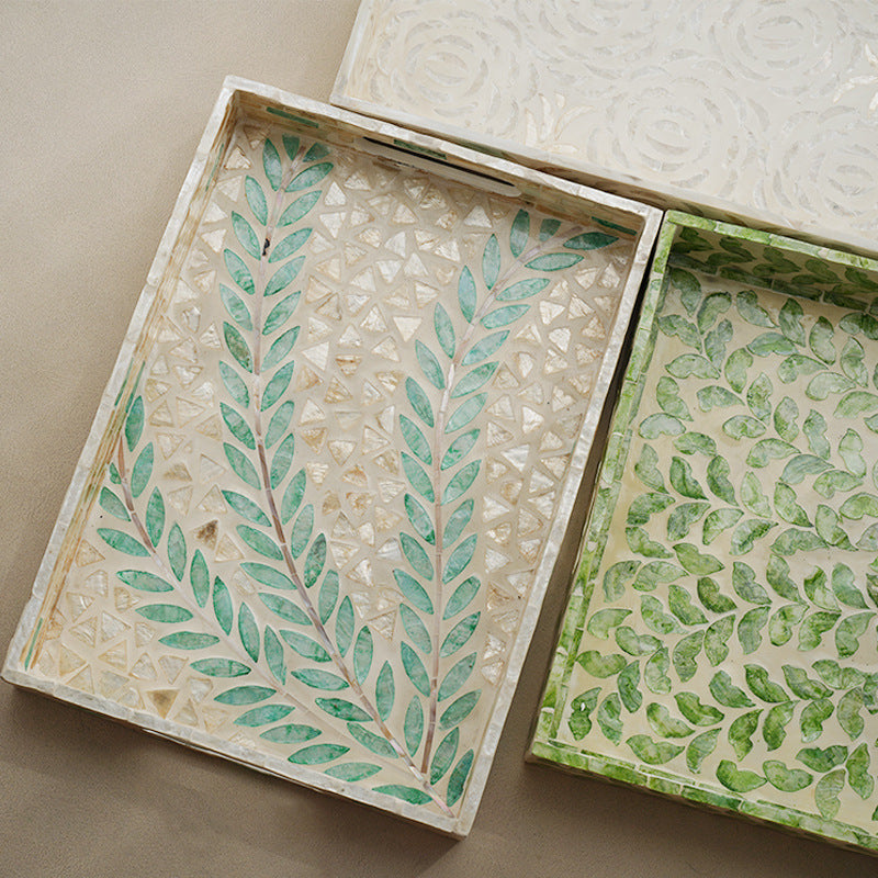Elegant Serving Plate with Floral Relief Design | Kelmera