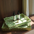 Elegant Serving Plate with Floral Relief Design | Kelmera