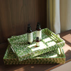 Elegant Serving Plate with Floral Relief Design | Kelmera