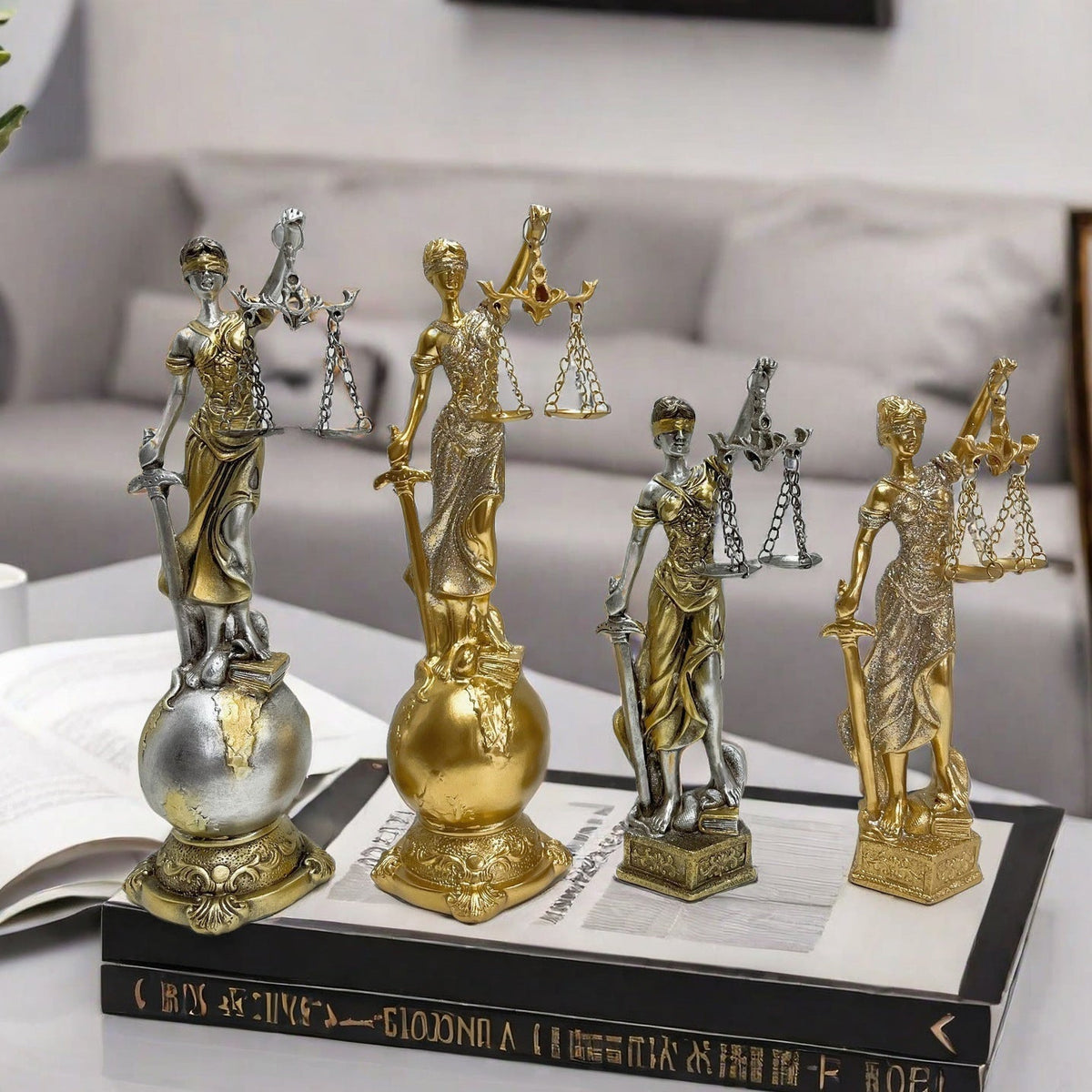 Elegant Statue of Justitia in Artistic Details | Kelmera