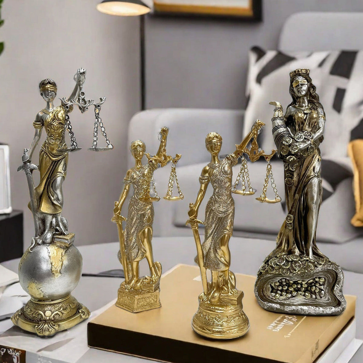 Elegant Statue of Justitia in Artistic Details | Kelmera