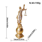 Elegant Statue of Justitia in Artistic Details | Kelmera