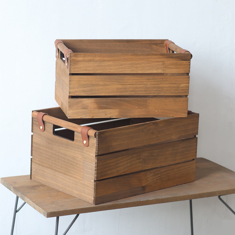 Elegant Storage Basket made of Solid Wood | Kelmera